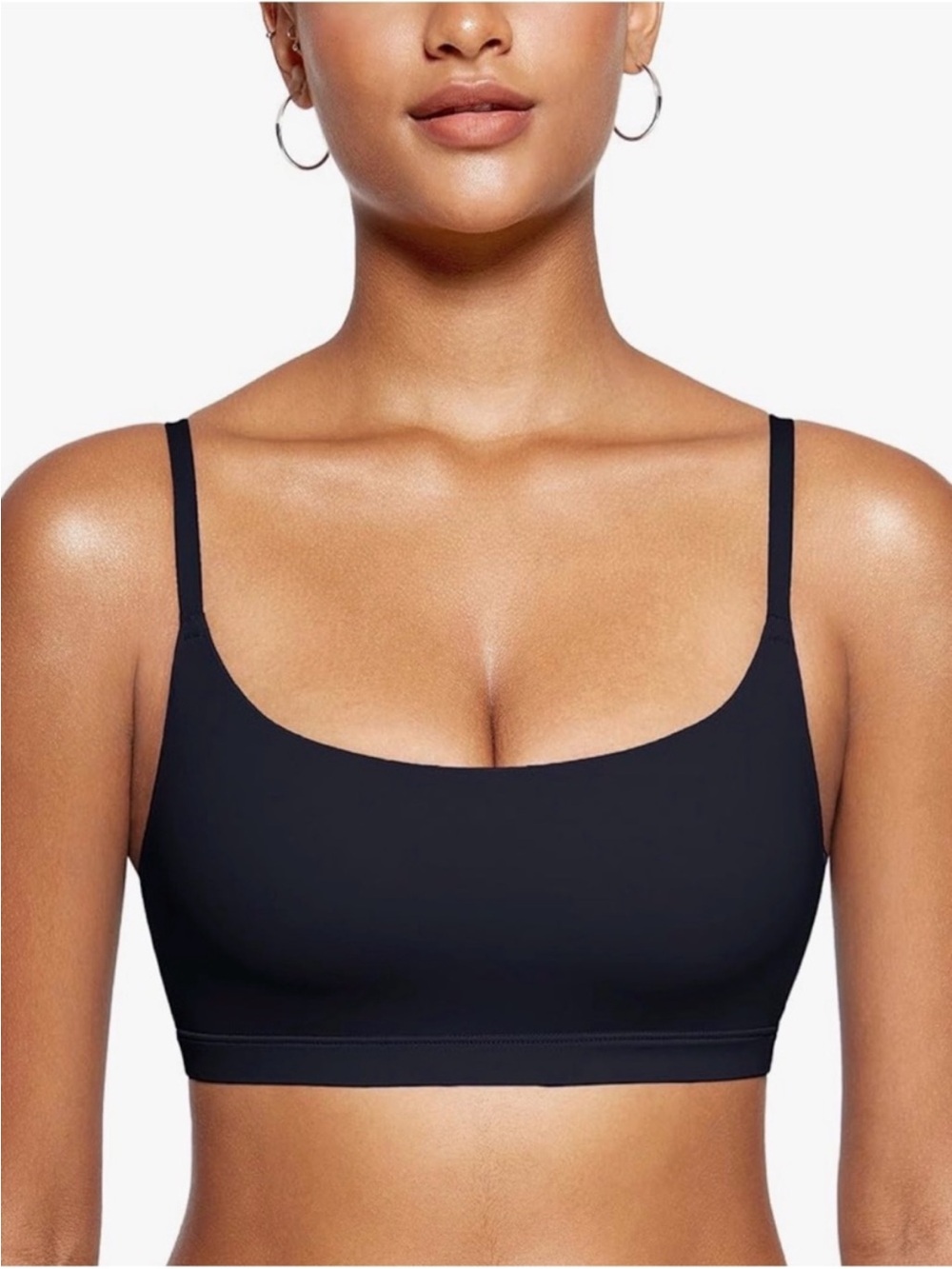 NWT Inlyric Women’s Seamless Bralette Medium Cami Bra No Underwire Scoop Neck